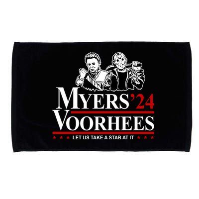 Myers Voorhees 24 Let Us Take A Stab At It Funny Scary Microfiber Hand Towel