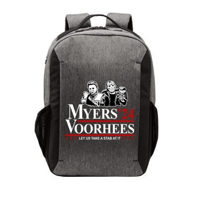 Myers Voorhees 24 Let Us Take A Stab At It Funny Scary Vector Backpack