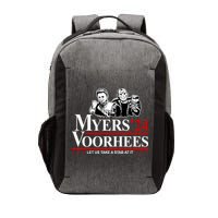 Myers Voorhees 24 Let Us Take A Stab At It Funny Scary Vector Backpack