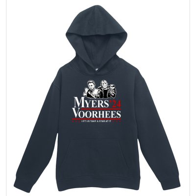 Myers Voorhees 24 Let Us Take A Stab At It Funny Scary Urban Pullover Hoodie