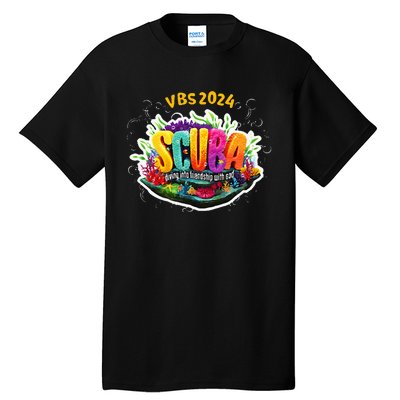 Matching Vbs 2024 Scuba Diving Into Friendship With God Tall T-Shirt