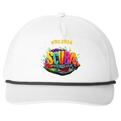 Matching Vbs 2024 Scuba Diving Into Friendship With God Snapback Five-Panel Rope Hat