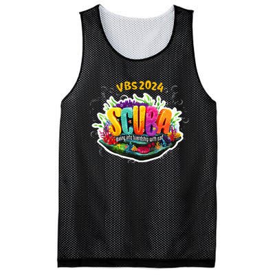 Matching Vbs 2024 Scuba Diving Into Friendship With God Mesh Reversible Basketball Jersey Tank