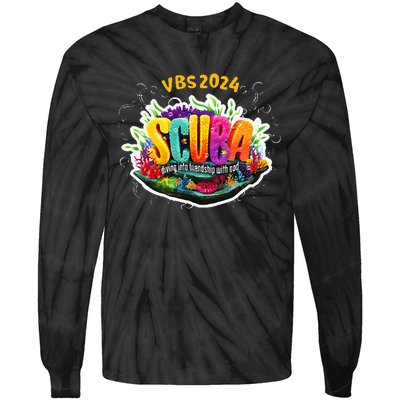 Matching Vbs 2024 Scuba Diving Into Friendship With God Tie-Dye Long Sleeve Shirt