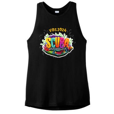 Matching Vbs 2024 Scuba Diving Into Friendship With God Ladies PosiCharge Tri-Blend Wicking Tank