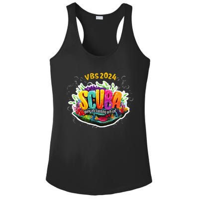 Matching Vbs 2024 Scuba Diving Into Friendship With God Ladies PosiCharge Competitor Racerback Tank