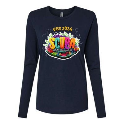 Matching Vbs 2024 Scuba Diving Into Friendship With God Womens Cotton Relaxed Long Sleeve T-Shirt