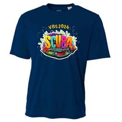 Matching Vbs 2024 Scuba Diving Into Friendship With God Cooling Performance Crew T-Shirt