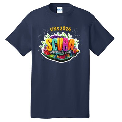 Matching Vbs 2024 Scuba Diving Into Friendship With God Tall T-Shirt