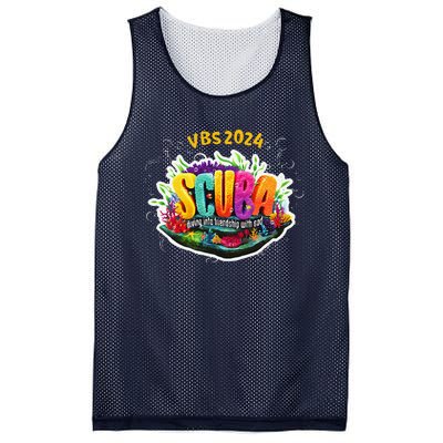 Matching Vbs 2024 Scuba Diving Into Friendship With God Mesh Reversible Basketball Jersey Tank