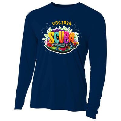 Matching Vbs 2024 Scuba Diving Into Friendship With God Cooling Performance Long Sleeve Crew