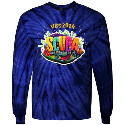 Matching Vbs 2024 Scuba Diving Into Friendship With God Tie-Dye Long Sleeve Shirt