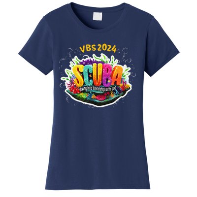 Matching Vbs 2024 Scuba Diving Into Friendship With God Women's T-Shirt