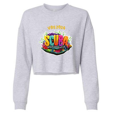 Matching Vbs 2024 Scuba Diving Into Friendship With God Cropped Pullover Crew