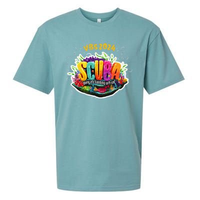 Matching Vbs 2024 Scuba Diving Into Friendship With God Sueded Cloud Jersey T-Shirt