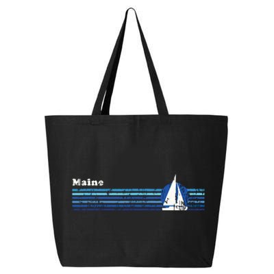 Maine Vintage 80s Sailboat Sunset 25L Jumbo Tote