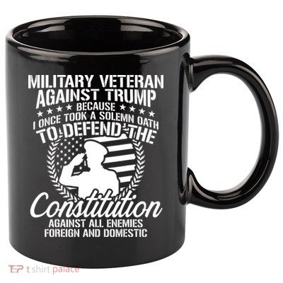 Military Veterans Against Trump 2020 Usa Election 11oz C Handle Ceramic Mug