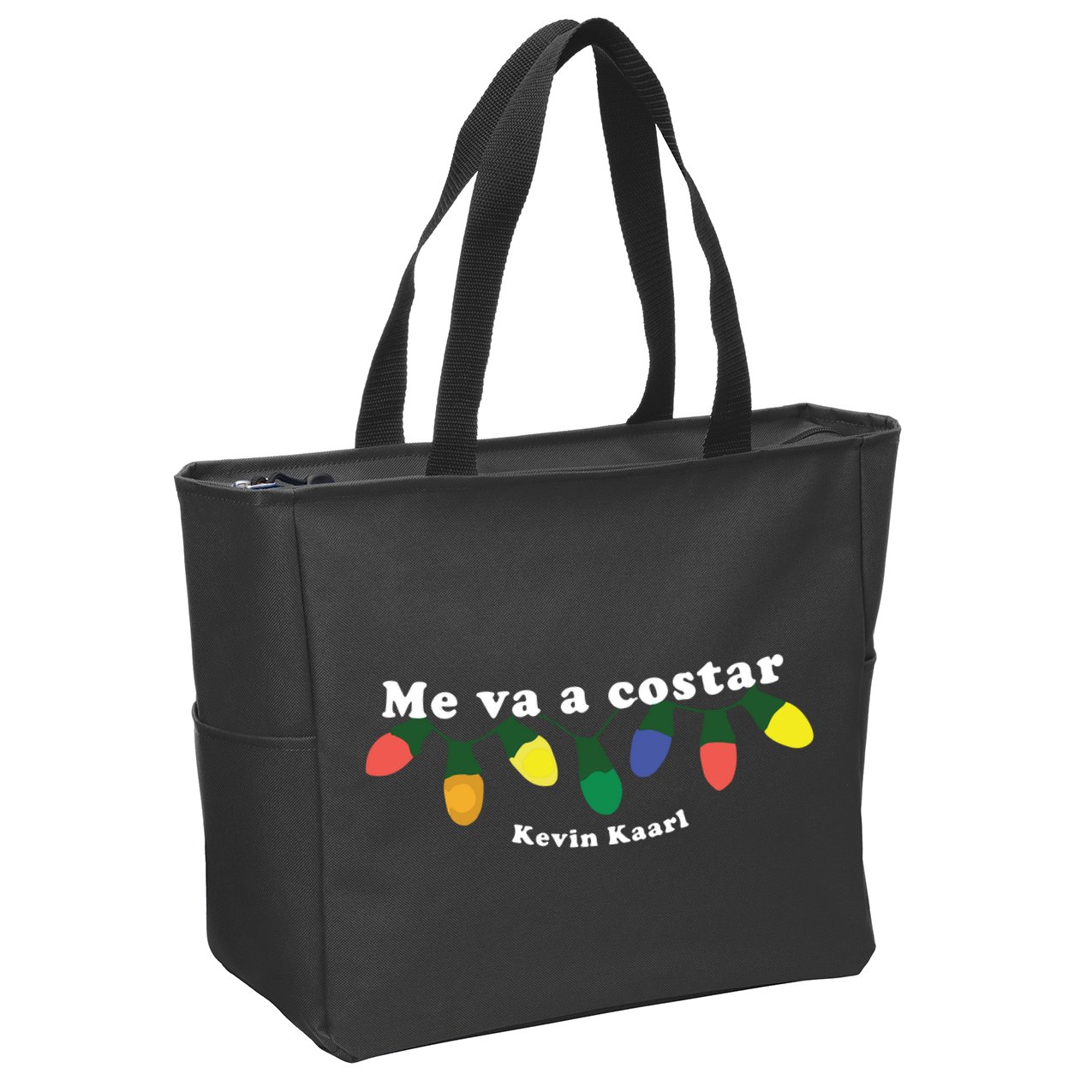 Me Va A Costar Kevin Kaarl Zip Tote Bag