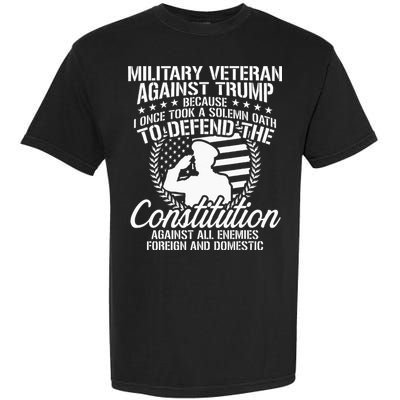 Military Veterans Against Trump 2020 USA Election Garment-Dyed Heavyweight T-Shirt
