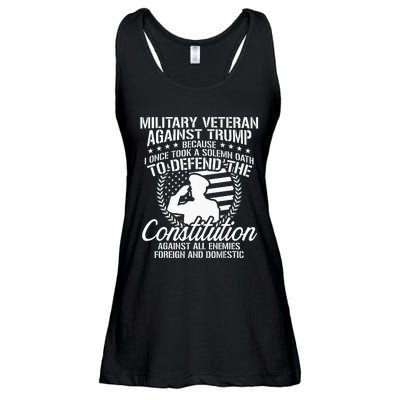 Military Veterans Against Trump 2020 USA Election Ladies Essential Flowy Tank