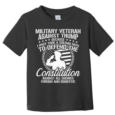Military Veterans Against Trump 2020 USA Election Toddler T-Shirt