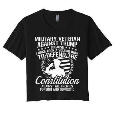 Military Veterans Against Trump 2020 USA Election Crop Top