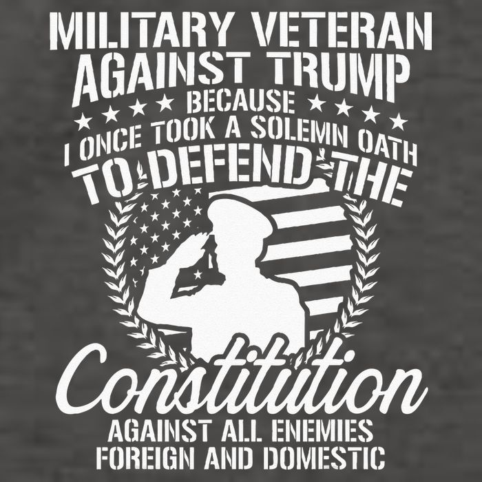 Military Veterans Against Trump 2020 USA Election Vector Backpack