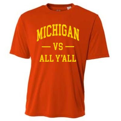 Michigan vs All Y'all  Throwback   Cooling Performance Crew T-Shirt