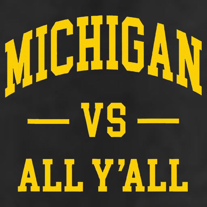 Michigan vs All Y'all  Throwback   Cool Comfort Performance Bucket Hat