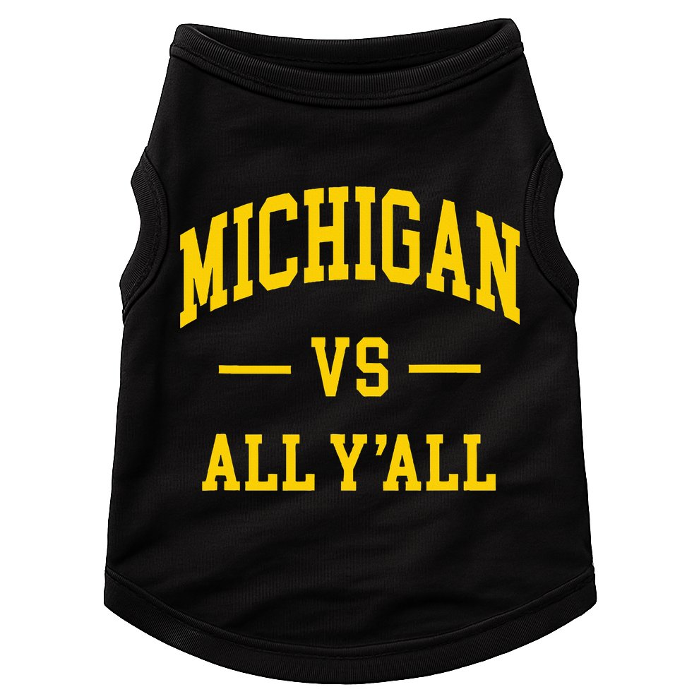 Michigan vs All Y'all  Throwback   Doggie Tank
