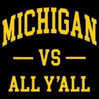 Michigan vs All Y'all  Throwback   Backpack