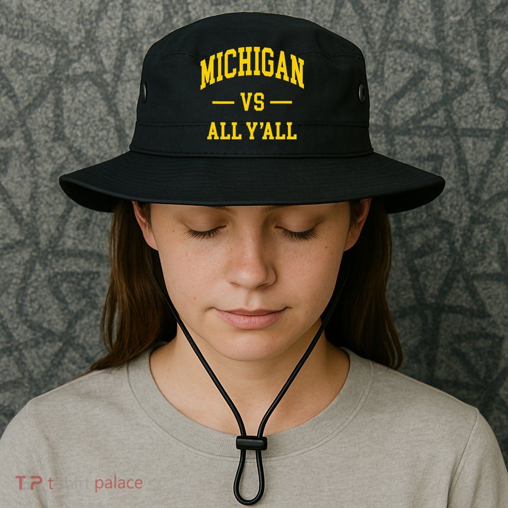 Michigan vs All Y'all  Throwback   Bucket Hat