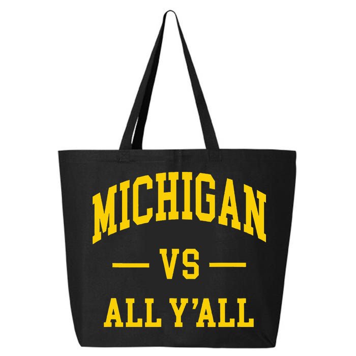 Michigan vs All Y'all  Throwback   25L Jumbo Tote
