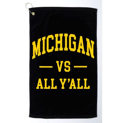 Michigan vs All Y'all  Throwback   Golf Towel