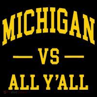Michigan vs All Y'all  Throwback   Wool Snapback Cap