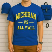 Michigan vs All Y'all  Throwback   T-Shirt