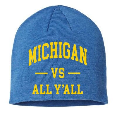 Michigan vs All Y'all  Throwback   Sustainable Beanie