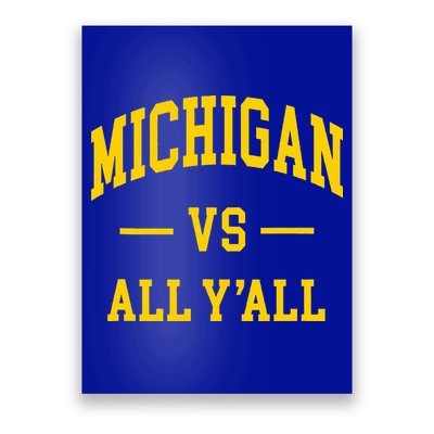 Michigan vs All Y'all  Throwback   Poster