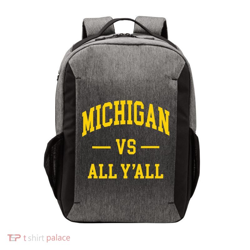 Michigan vs All Y'all  Throwback   Vector Backpack