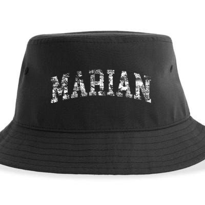 Marian Vintage Arch Logo University Sports Style Sustainable Bucket Hat