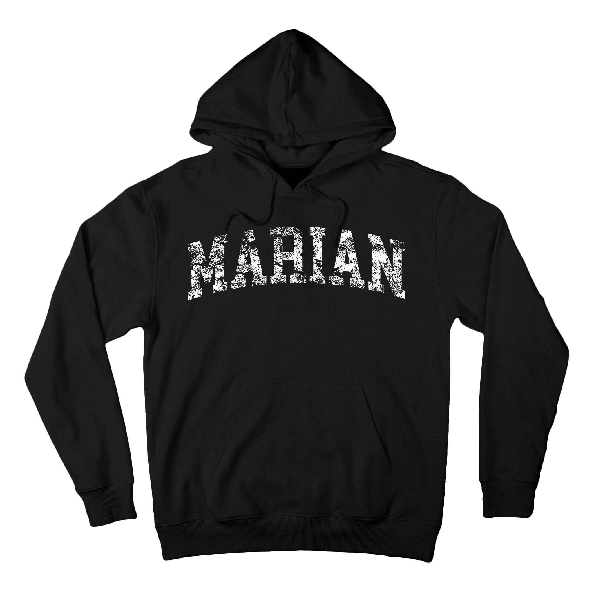 Marian Vintage Arch Logo University Sports Style Tall Hoodie