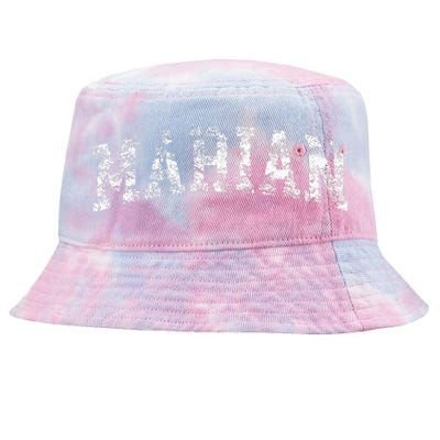 Marian Vintage Arch Logo University Sports Style Tie-Dyed Bucket Hat