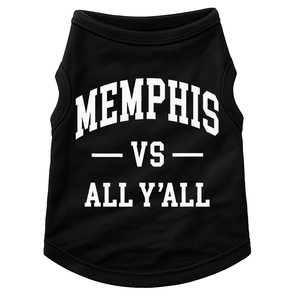 Memphis Vs All YAll Throwback Design Classic Doggie Tank