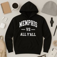 Memphis Vs All YAll Throwback Design Classic Hoodie