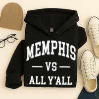 Memphis Vs All YAll Throwback Design Classic Hoodie