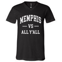 Memphis Vs All YAll Throwback Design Classic V-Neck T-Shirt