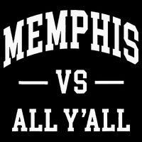 Memphis Vs All YAll Throwback Design Classic Flat Bill Trucker Hat