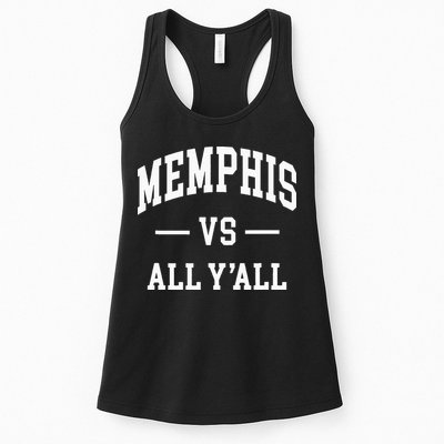 Memphis Vs All YAll Throwback Design Classic Womens Tank Top