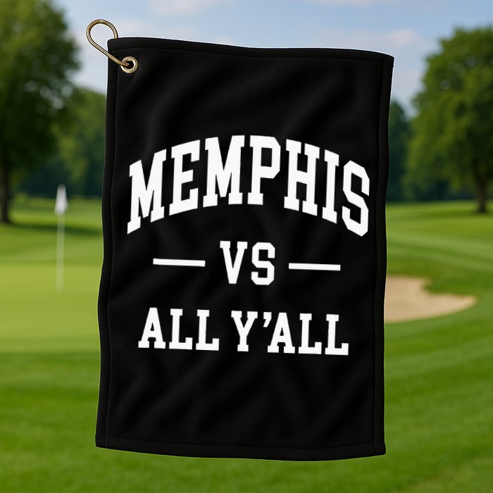 Memphis Vs All YAll Throwback Design Classic Golf Towel