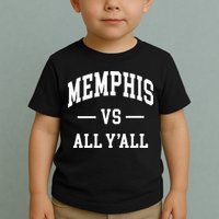 Memphis Vs All YAll Throwback Design Classic Toddler T-Shirt